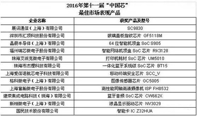 2016年中国集成电路设计十大事件 讯石光通讯网深度盘点